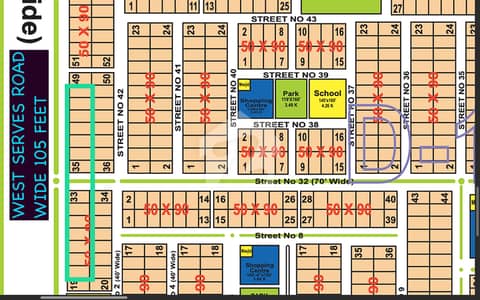 PLOT FOR SALE IN D-13/1 SIZE 50*90 ON WEST SERVES ROAD