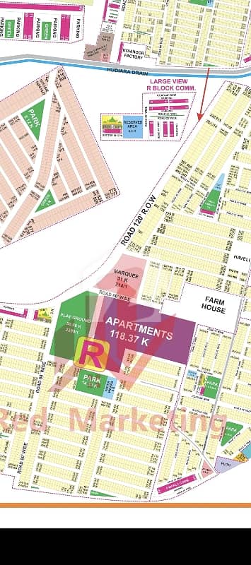 DHA 9 prism R block 5 Marla plot for sale