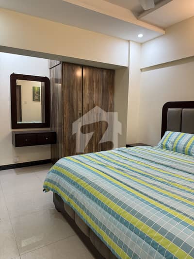 Al-Mustafa Tower  2 Bed Room Flat For Rent Fully Furnished  Real Picture Attached