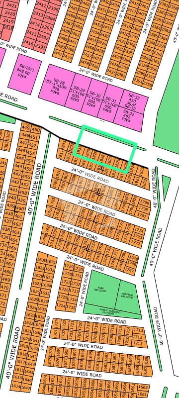 80 SQ YARDS 80 FEET WIDE ROAD FACING PLOT FOR SALE AT GOLD BLOCK NTR-01