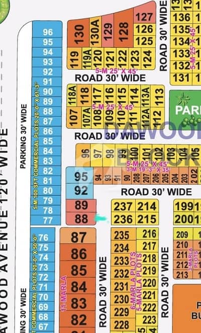 7 Marla Corner Plot For Sale | Al Hafeez Garden Phase 2, Dawood Block (No. 88) | Near Canal Road | LDA Approved
