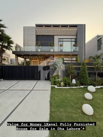 Top Notch Designed Fully Furnished With Basement 1 Kanal House In DHA Phase 6 At Prime Location