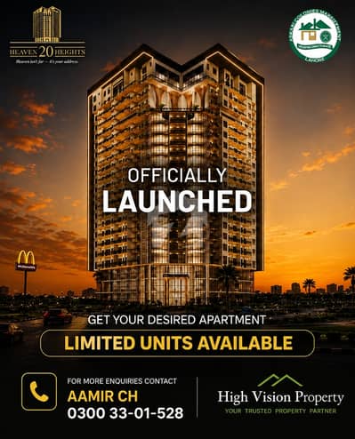 Luxury 3-Bedroom Apartments at 20 Heaven Heights | Book Now on Installments Welcome to 20 Heaven Heights, where comfort meets elegance.    Property Features:  - 3 Spacious Bedrooms