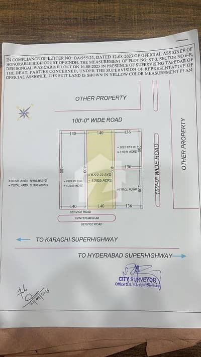 Commercial Plot 6222 Square Yards Main Super Highway Sector 6-B Scheme 33 Commercial Plot 6222 Square Yards Main Super Highway Sector 6-B Scheme 33