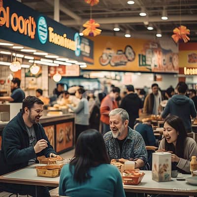 194 Square Feet Food Court Floor Shop In Dubai Twin Towers Al-Kabir Town Phase-2 Downtown