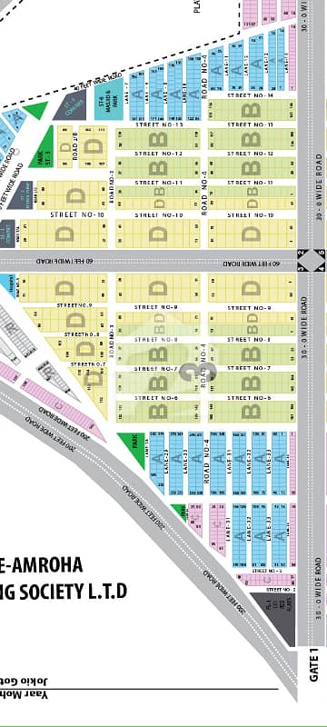 400 Square Yard Plot Sale In Block 3 Saadi Town Karachi 60 Feet Road