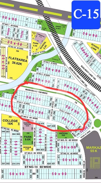 JORA PLOT FOR SALE IN CDA SECTOR C-15 SIZE 50*90