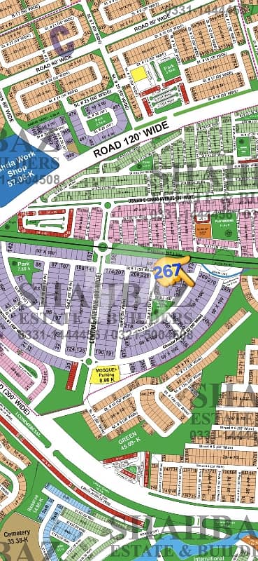 Bahria Town Rwp/Isb Phase 8 - Usman-D Block 22Marla (50*100)Sized Residential Plot Up For sale