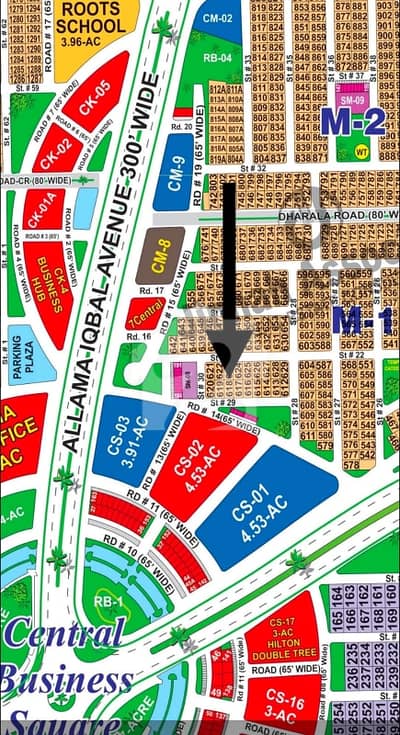 DHA Multan Sector M 1 Kanal Park Facing Residential Plot Near To Masjid And Commercial.