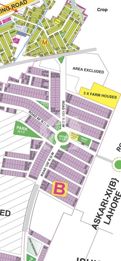 1 Kanal Plot Sector B | Direct Approach | Near Park and Mosque