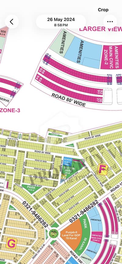 1 Kanal Plot Sector F | Direct Approach | Near Park & Mosque