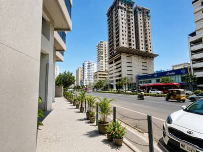 Premium Office Building for Rent at Main Chaudhry Khaliquzzaman Road Clifton Block 8 Near Bacha Party.