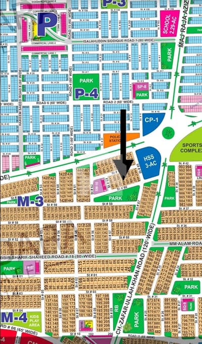 DHA Multan Sector M 1 Kanal Park Facing Residential Plot Near To Masjid And Commercial. Very Close To Ring Road.