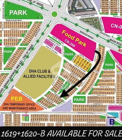 01 Kanal Prime Location Possession Pair Plot available for Sale at Nominal Price in Sector-B, DHA Bahawalpur.