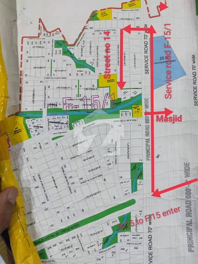 1 Kanal (5090) Residential Plot with Approx. 1 Kanal Extra Open Land | Prime Location | F-15/1 Islamabad