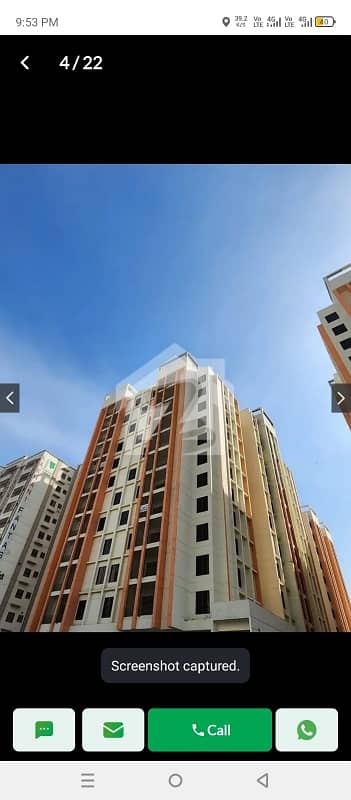 West Open 1400 Square Feet Flat Available For Sale In Saima Residencia If You Hurry