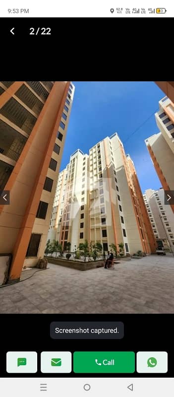 West Open Flat For rent In Saima Residencia Karachi