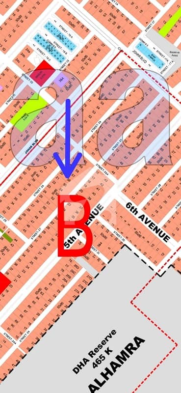 Dha 5 sector B street 26 main boulevard back side