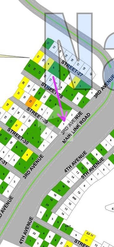 DHa 1 sector C street 29 plot one corner  plot foe sale