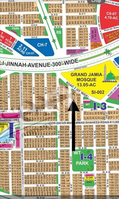 DHA Multan sector i 1 kanal residential plot near to park, Masjid and commercial. Direct access to 300ft road.