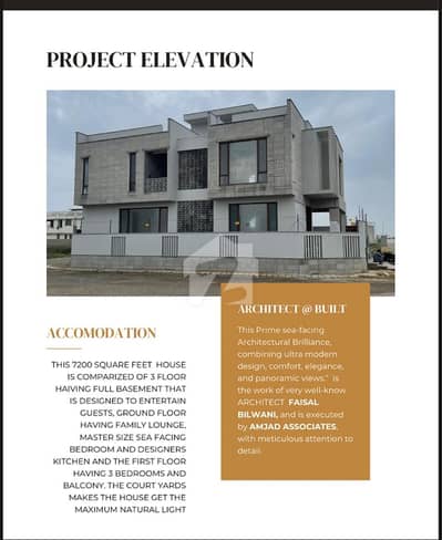300 Sq. Yards Corner Luxury House with Basement | Sea-Facing | DHA Phase 8 | 4 Bed