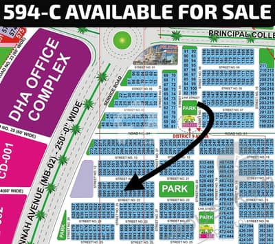 10 Marla Prime Location South Facing Plot Available For Sale In Sector-C, DHA Bahawalpur.