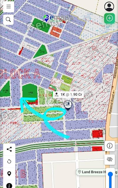1 Kanal Facing park Plot for Sale LDA Avenue 1 Lahore