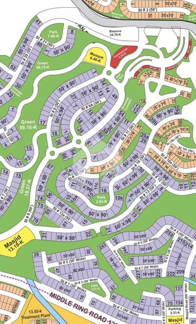 2 Kanal Plot Back Open In Bahria Hamlet Extra Land From Back Possible Vey Reasonable
