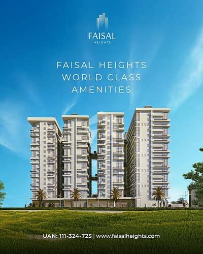 One Bed Flat With Separate Parking In Faisal Height A Project Of Faisal Town Group In Faisal Town Phase1