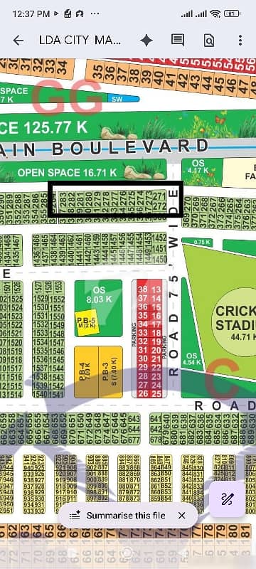 Facing Liner park Main Boulevard 10 Marla Plot For sale