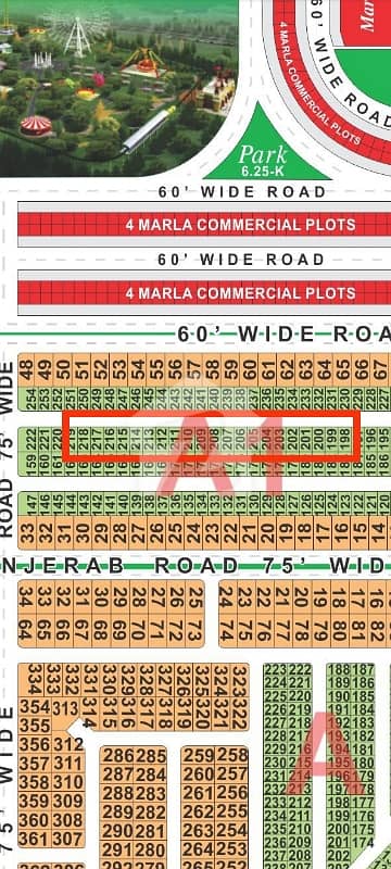 10 Marla Plot For sale A-1 Block Near Ferozpur Road and Business Bay