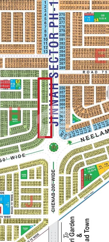 10 Marla Sami Commercial Plot For sale On 200'Feet Chanab Road