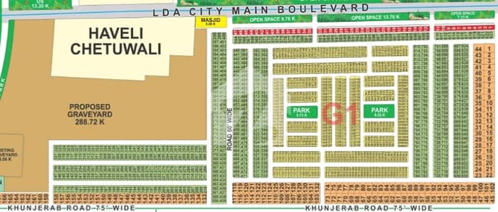 G1 Block 10 Marla plot for sale