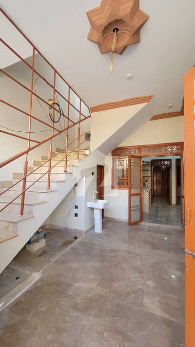 USED 120 SQUARE YARDS HOUSE GROUND + 1+2 ROOMS FOR SALE IN PTV SOCIETY KARACHI