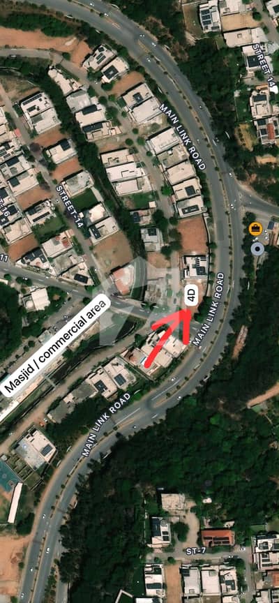 Boulevard back plot for sale dha phase 1 sector B With big front near APS school / masjid / commercial