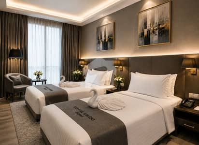 Own A Premium Hotel Apartment & Get 15% Cash Back Up To PKR 2.7M + High Rental ROI | Prime M. M. Alam Road