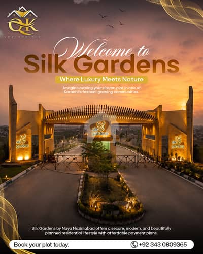 Silk Garden 120 Sq Yard Plot