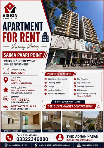 Saima Paari Point Flat For Rent