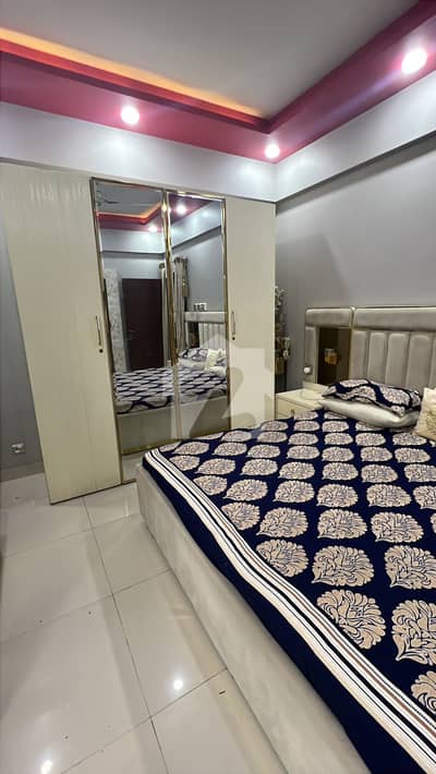 3 BED DD FLAT AVAILABLE FOR SELL WITH ALL MODERN FACILITIES AT MAIN SHARFABAD
