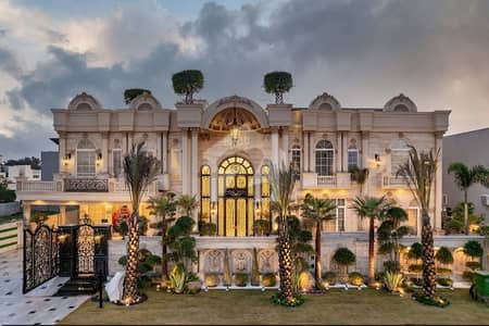 2 Kanal Brand New Spanish Design Most Beautiful Full Basement Fully Furnished Home Theater Swimming Pool GYM Lift Bungalow Roof Top Garden 25KV Solar Installed For Sale At Prime Location Of Dha Lahore Near Masjid & DHA Raya Fairways Commercial