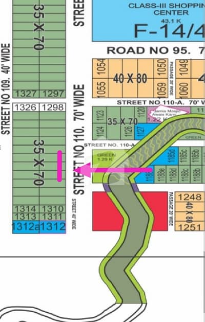 35*70 (70ft Road) Plot For Sale