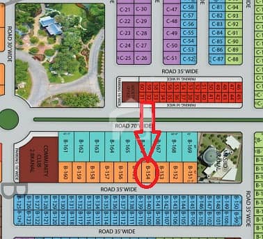 10 MARLA PLOT SIZE 40 X 63 FOR SALE AT SAREMCO GARDEN SARGODHA