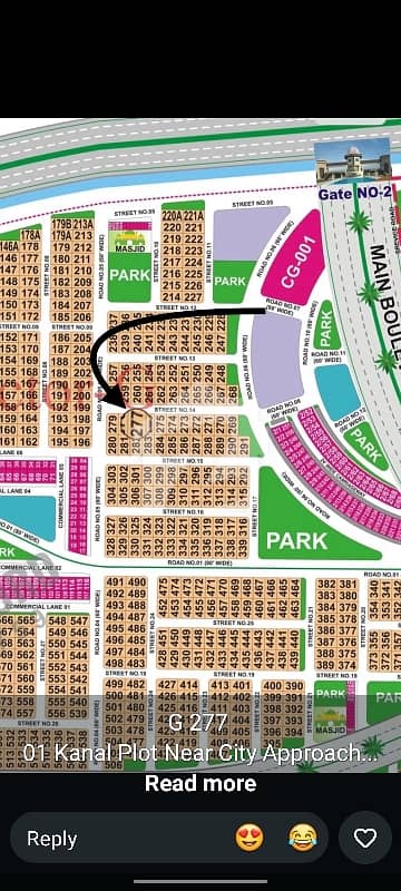 1 Kanal Prime Location Plot For Sale G-277, DHA Bahawalpur Sector G