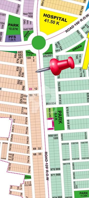 1 Kanal Plots For Sale In DHA 9 PRISM K Block