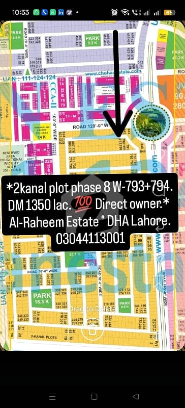 2 Kanal Plot Phase 8 W-Block For Sale In DHA Lahore. Owner 1on1 Meeting 2 Kanal Plot Phase 8 W-Block For Sale In DHA Lahore. Owner 1on1 Meeting