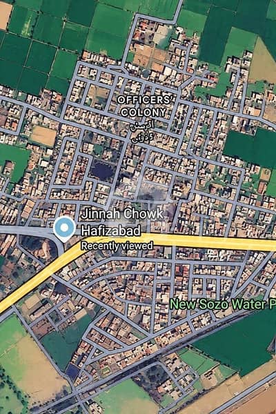 Prime Location Corner plot for sale in Jinnah Chowk, Gujranwala Road, Hafizabad