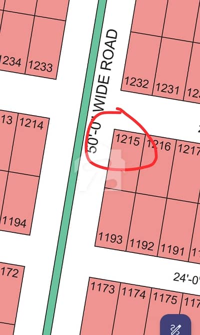 West Open Corner 50 Feet Wide Road 120 SQ Yards Plot West Open Corner 50 Feet Wide Road 120 SQ Yards Plot