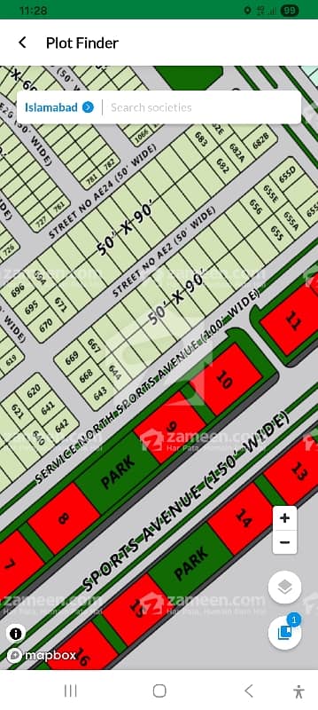 Invester Price, Proper Corner, Lop Cleard, Semi Developed, Near To Possessen, Very Near To Main Sports Avenue ( 150 Foot ) , Neart To Park, Ripha University & Commercial , 1 Kanal Plot For Sale.