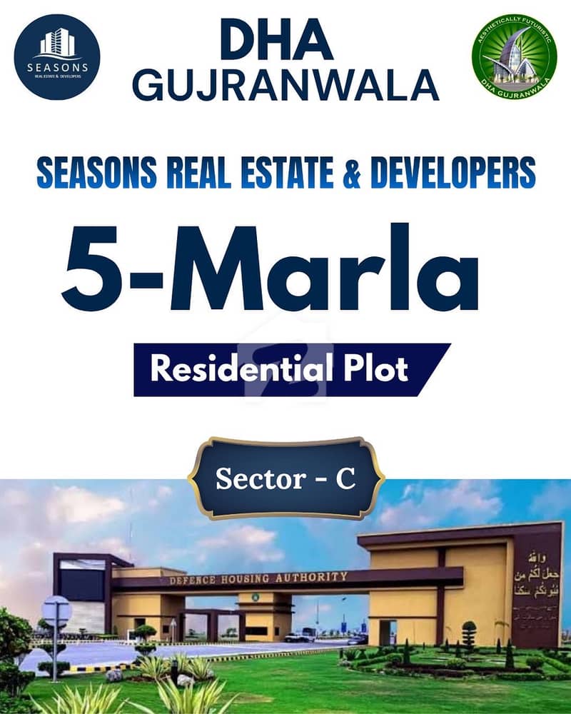 5-Marla residential Possession Plot in Sector-C, DHA Gujranwala Phase-1 5-Marla residential Possession Plot in Sector-C, DHA Gujranwala Phase-1