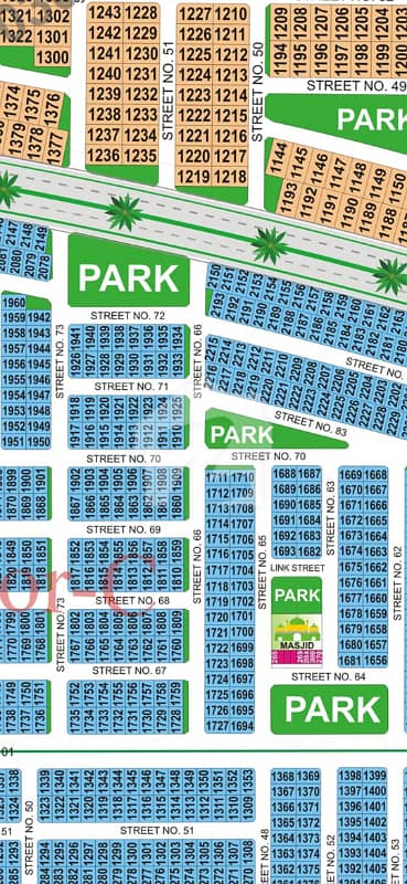 10 Marla Corner Extra Land And Park Facing Plot Available for Sale (North Open)